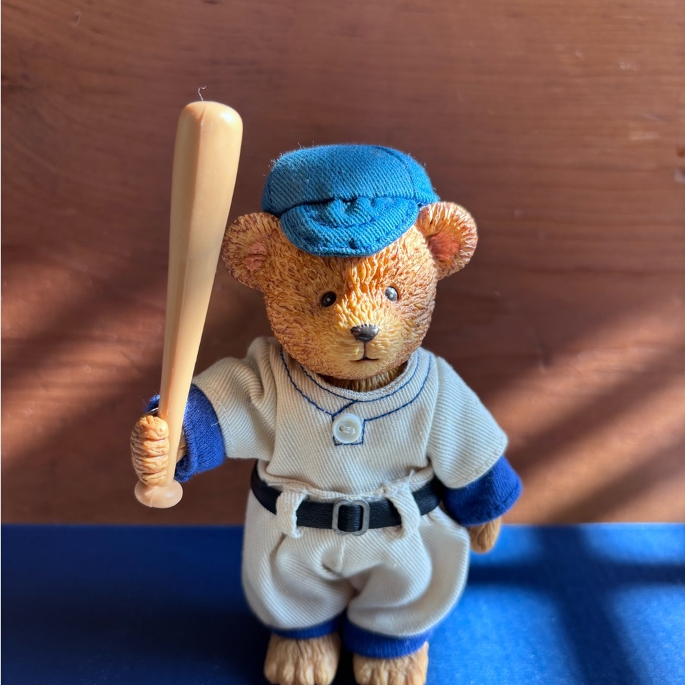 Baseball Bear Toy with Blue Cap